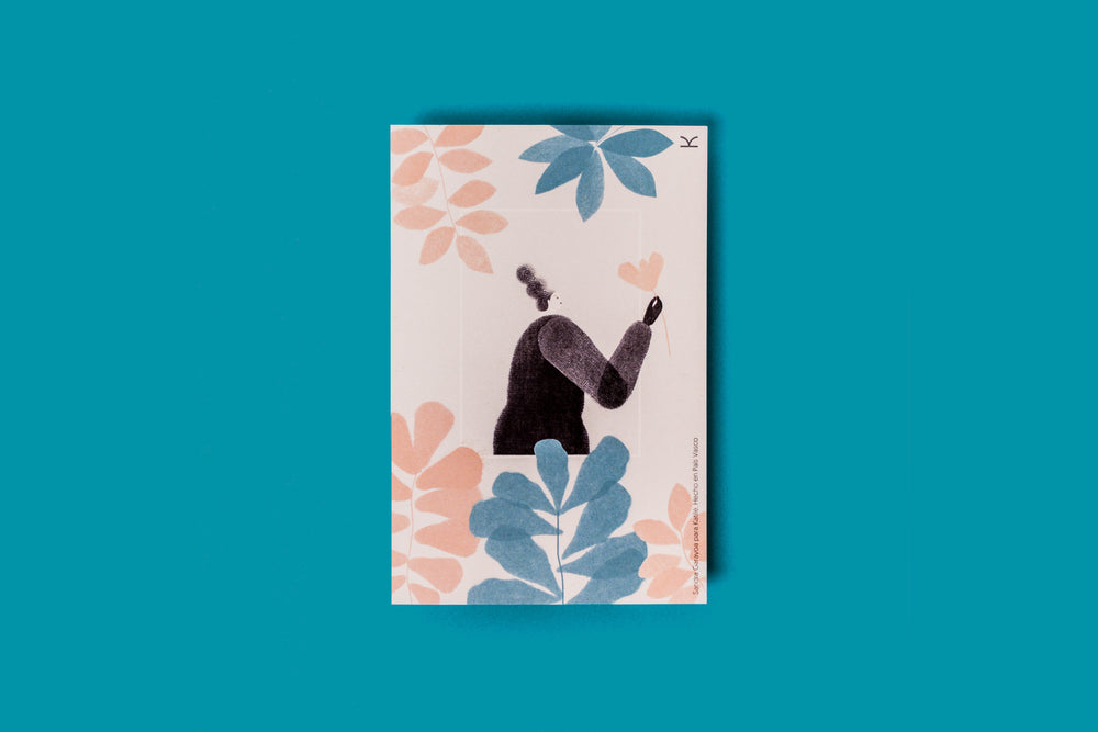 
                  
                    Postcard Blue and pink flowers by Sandra Garayoa
                  
                